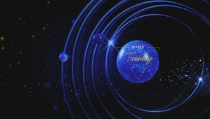 4K蓝色系星球(音乐频谱)