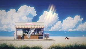 宫崎骏海边便利店