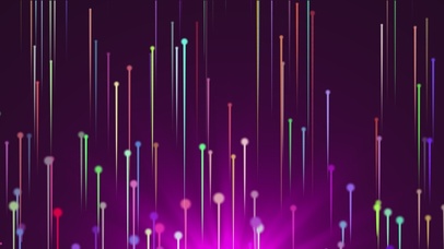 绚丽粒子光线上升