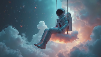 太空人荡秋千