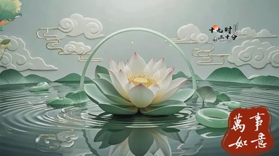 高级感意境绽放的莲花