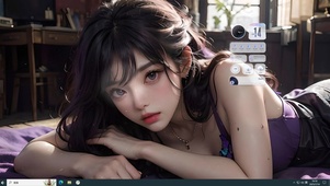 清新美少女主题