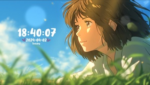 夏日 微风 唯美 少女