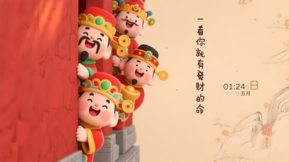 一看你就有发财命