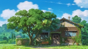 清新夏天小屋
