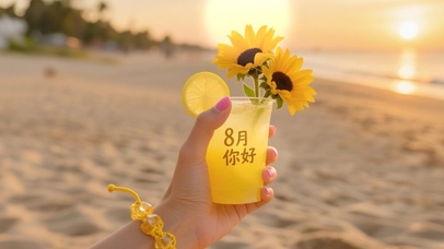 8月你好夏日壁纸