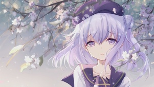 战舰少女雪风哭泣少女樱花飘舞