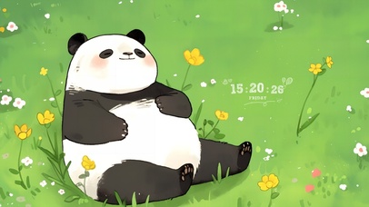 懒洋洋的熊猫宝宝