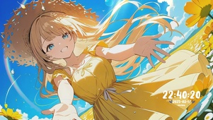 清新田园风 少女的向日葵之梦