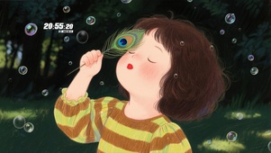 逆光孔雀毛