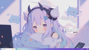 可爱女孩桌面主题