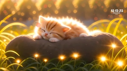 爱睡觉的小猫咪