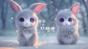 冬天雪兔