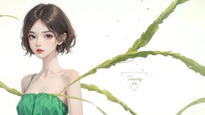 4K短发元气少女