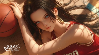 4K动漫美女 篮球美女（姬子）