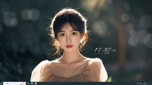 清纯甜美纱裙女孩