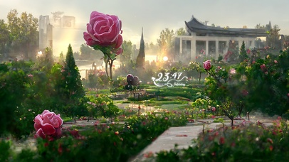 4k 治愈唯美仙境花园