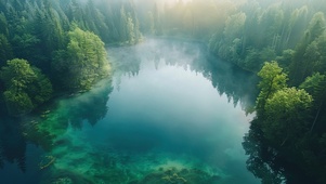 森林公园湖泊