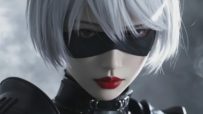 3D高质量立体感冷艳人像