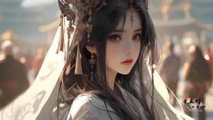 古风文艺清冷美女
