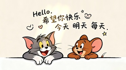 猫和老鼠祝愿壁纸