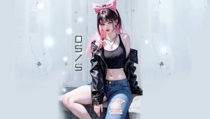 甜酷个性美女