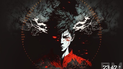 黑红系-暗夜中少年