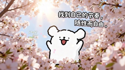 找到自己的节奏，随性而自由