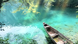 绿水小船