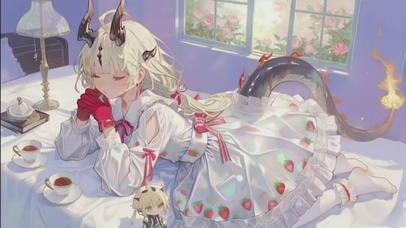 白丝洛丽塔少女-焰影苇草