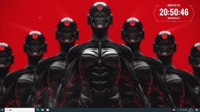  赛博朋克 女机械战士