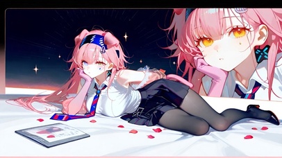 趴着的黑丝jk少女-澄闪