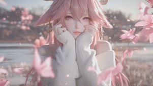 毛衣少女