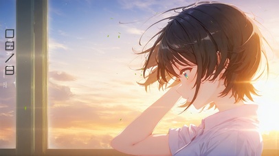 唯美午后教室少女