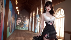 4K唯美礼堂优雅女神