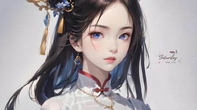 4K唯美清纯古风汉服女神