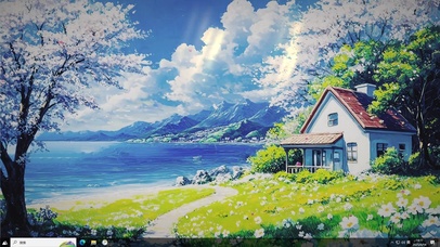 海边小屋AI壁纸-桌面主题