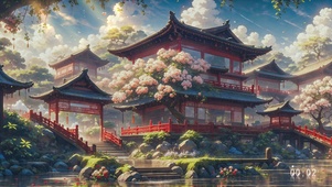 楼阁凝望岁月长（随视角变化）