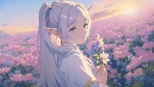 白发精灵-葬花1