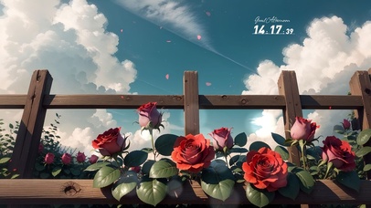 4k红色玫瑰230426