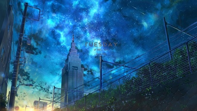 治愈日落星空