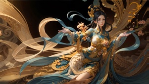敦煌飞天仙女