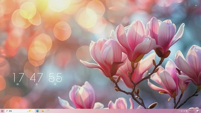 护眼小清新花朵桌面主题