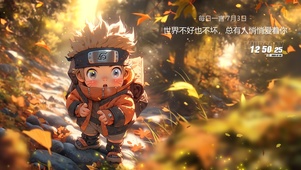 幼童のNarutoの旅行