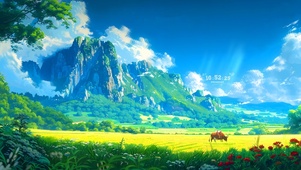 记忆中山坡牛羊