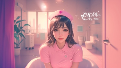 美女护士眼睛如同秋水般明亮