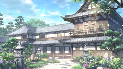 唯美夏日国风庭院