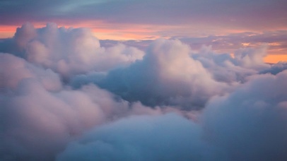 夕阳下的云卷云舒锁屏壁纸图片 动态桌面壁纸图片 动态壁纸下载 元气壁纸