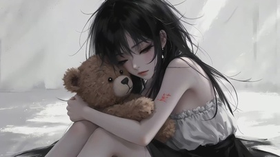 受伤的美女