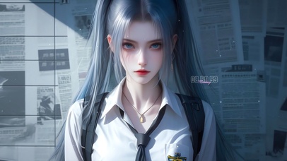 双马尾制服女孩